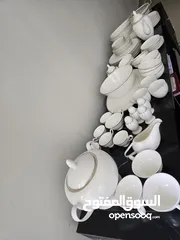  1 white ceramic service