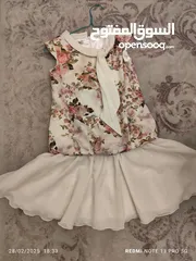  5 فستان بناتي ابيض و ملون