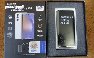  3 شغال كفاله الشركة اخو الجديد Samsung A54 5G رام 16 جيجا 256 أغراضة الأصلية والكرتونه متوفر توصيل