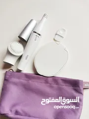  1 جهاز براون لإزالة شعر الوجه مع التقشير جهاز جديد لم يستعمل أبدا