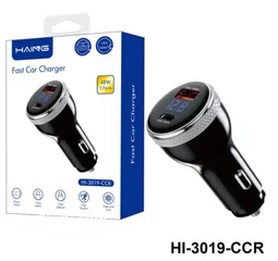  2 HAING HI-3019-CCR Fast Car Charger 2 Ports 48W شاحن سيارة للموبايل