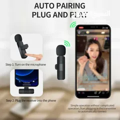  5 ميكرفون موبايل لاسلكي تايب سي  عرض خاص لفترة محدودة   Wireless Microphone For Phones Type C