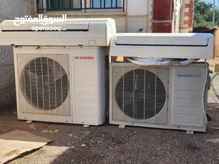  3 مكيفات مستعمله عاديه السعر شامل التركيب  حبه  2 طن ( فرش ) + حبه 1 طن (ناشونال وست)