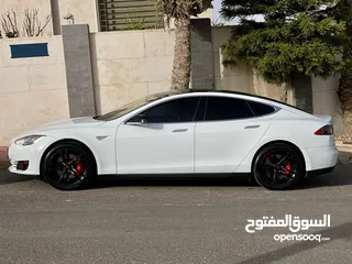  4 تيسلا موديل Model S فحص كامل كلين تايتل ولا ملاحظة مالك اول 140 الف كيلو فقط