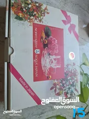  4 طقم شاي زجاجي