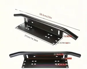  3 Front Bumper Plate Off Road LED Light Bar Frame Holder