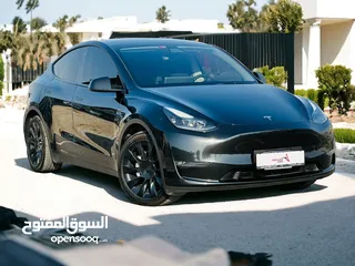  21 AED 2,160 PM  TESLA MODEL Y  Dual Motor Long Range  2020  UNDER WARRANTY  GCC  0% DOWNPAYMENT