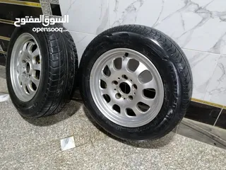  3 طقم جنط مع كوتش مقاس 15