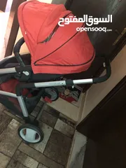  3 عرباية اطفال نوع  Mother care مع كار سيت و  معقم رضاعات