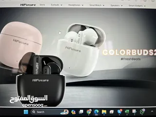  1 سماعات بلوتوث اصليه نو Hifuture صوت نقي وكفاله سنه