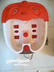  6 مساج و جاكوزي القدمين جهاز المساج و تدليك الاقدام  بالفقاعات و الماء الساخن الجاكوزي القدم