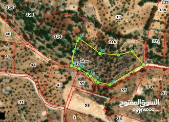  2 مزرعة للبيع في جرش – سوف  مطلّة على كافة المناطق
