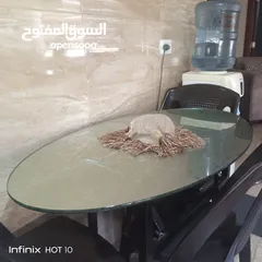  1 طاولة سكيوريت زجاج