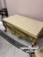  4 طقمين 14 كرسي خشب زاين مع مخمل