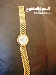  7 ساعة أصلية تحفه Crovana SWISS MADE مذهب كوارتز