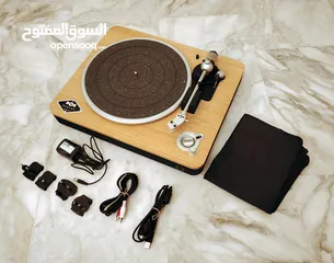  1 Marley Stir It Up Bluetooth Turntable Records Player  جهاز جرامافون، مشغل اسطوانات أصلي جديد بلوتوث