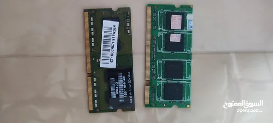  1 حبتين رام  وحده  Ddr3 2GB وحده ddr2 1GB