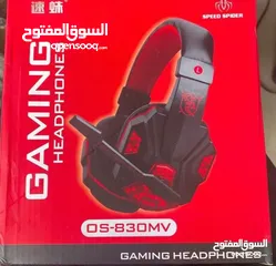  1 سماعات هيدسيت سلكي للكومبيوتر SPEED SPIDER OS-830MV WIRED FOR PC