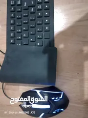  2 شاشة LG مع كيبورد و ماوس