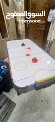  2 Air Hockey table game with fan and accessories