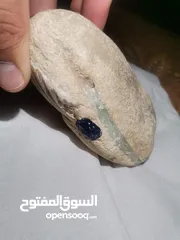  3 حجر كريم ازرق نوادر