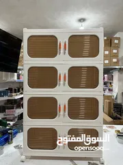  5 الخزانة العملاقة – لمسة رفاهية لبيتك! تصميم راقي + أبواب شفافة مودرن خامة بلاستيك قوية .