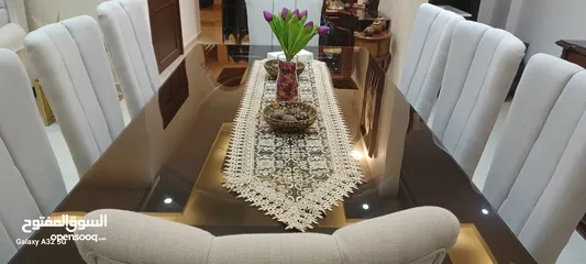  3 غرفة سفرة خشب زان تنجيد جديد