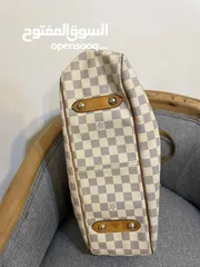  7 LOUIS VUITTON Siracusa GM Damier Azur Shoulder Bag White In good condition  شنتة لويس فيتون