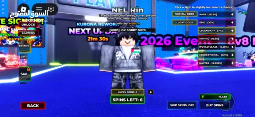  7 حساب روبلوكس قوي والدليل موحود بالصور الحساب مشحون فيه اكثر من 15 الف بس مثروفه بلمابات السعر بل وصف