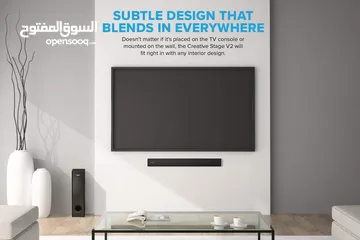  6 Creative Stage V2 2.1 Soundbar with Subwoofer