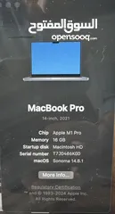  6 Mac book M1 pro 16GB  512 GB SSD