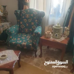  8 طقم كنبايات خشب زان 15مقعد مع برادي