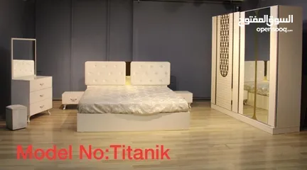  4 TURKEY BEDROOM SET 7 PCS WITH MATTRESS WITH FITTING /غرف نوم ترکي۷ قطع مع دوشج مع ترکيب