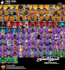  1 حساب فورتنايت سيزون 3 و100 سكن