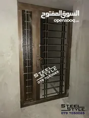  13 حداد Steel Structure ابواب محلات باب محل اعمال الحدادة والديكور مظلات برقولا Steel Structure