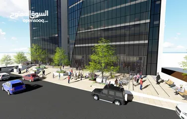  5 مكتب للبيع في برج النبالي و الفارس بالقرب من برج عمار و سلطة النقد , في منطقة الارسال سنتر الحيوية .