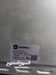  3 قلاية هوائيه وشوايه وطنجرة كهربائيه بس،