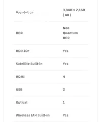  9 شاشة سامسونج 55" Neo QLED 4K smart