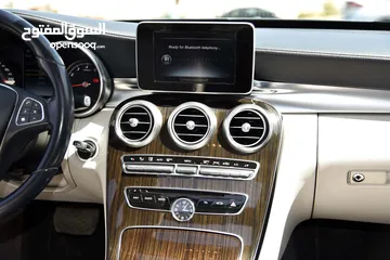  9 مرسيدس سي كلاس 180 بحالة الوكالة Mercedes C180 2015