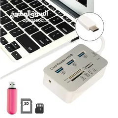  6 7 in 1 USB 3.1 Type-C To USB 3.0 Hub MS M2 SD TF Card Reader Hub