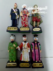  3 Ottomans Sultans figurines Collection