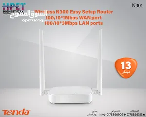  1 Tenda N301 جهاز التوجيه اللاسلكي N300 سهل الإعداد
