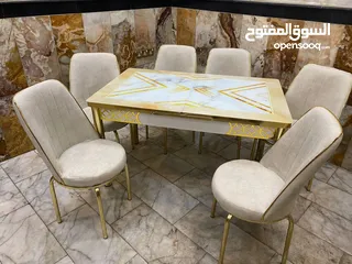  2 ميز طعام 6كراسي