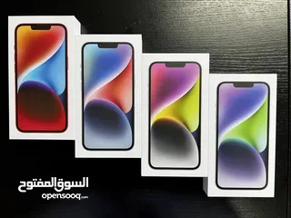  13 iPhone 14. (128GB/256GB) جديد كفالة شرق اوسط يوجد بكج اصلي