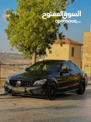  1 مرسيدس c200 AMG موديل 2016 ماطور 2000 تيبرو  أسود ولا جرام بوية السيارة بحالة الشركة بيت لحم  جوال