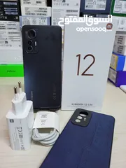  1 مستعمل شاومي Not 12 leit 5G رام 16 جيجا 256 أغراضة والكرتونه الأصلية متوفر توصيل