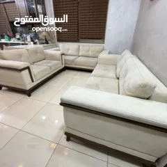  7 طقم كنب 8 مقاعد وغاز 90 سم وجلاية وغسالة