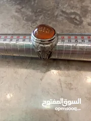  18 خواتم فضه شغل جميل جدا مطعم  بأحجار كريمة عقيق عظم لازوردي