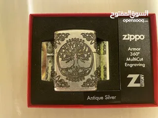  1 Zippo Lighter - Armor Tree of Life Antique Silver
