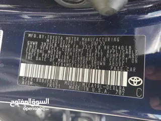  10 2024 TOYOTA COROLLA LE  2.4L 4 سلندر ضرر موضح بالصور تاريخ المزايدة 2024/9/26 تعلن شرك